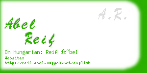 abel reif business card